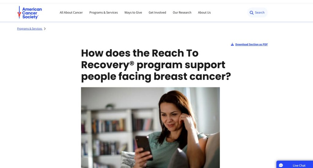acs reach to recovery program