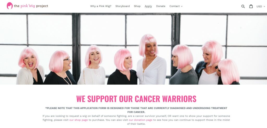 pink wig program free for breast cancer patients