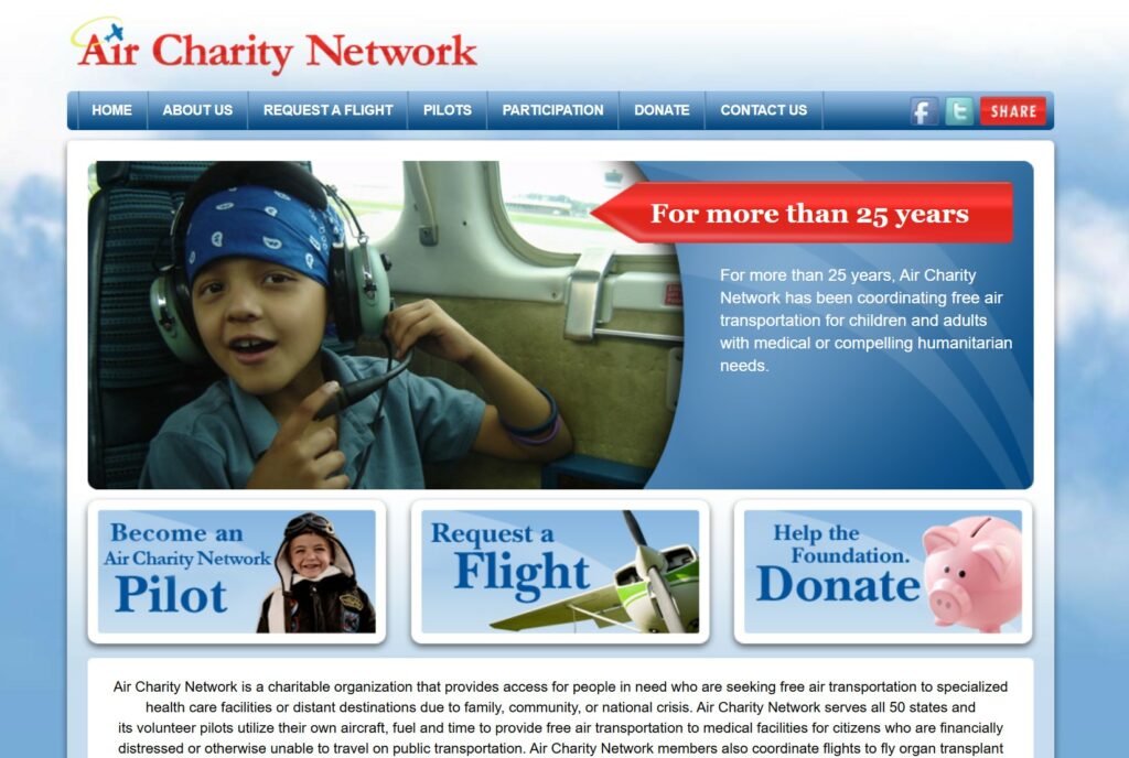 Air Charity Network Free Flights for Cancer Patients